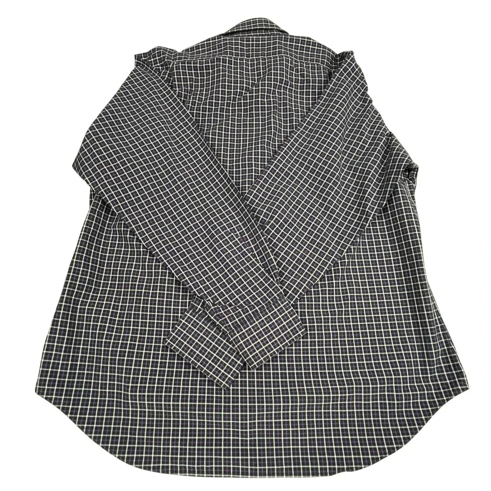 Polo Ralph Lauren EUC Button Down Men's XL Purple Plaid Classic Fit‎ Cotton
